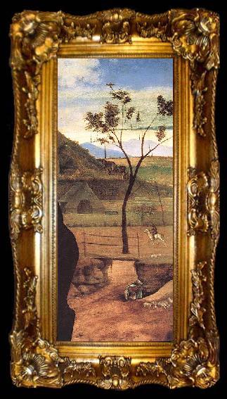 framed  Giovanni Bellini Madonna and Child Blessing, ta009-2